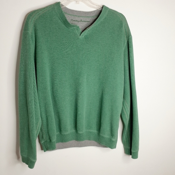Green TOMMY BAHAMA Sweater-no size/see measurement - Picture 1 of 4